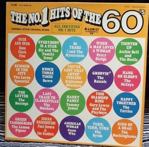 Number One Hits Of The 60s Number One Hits Man In Love Record