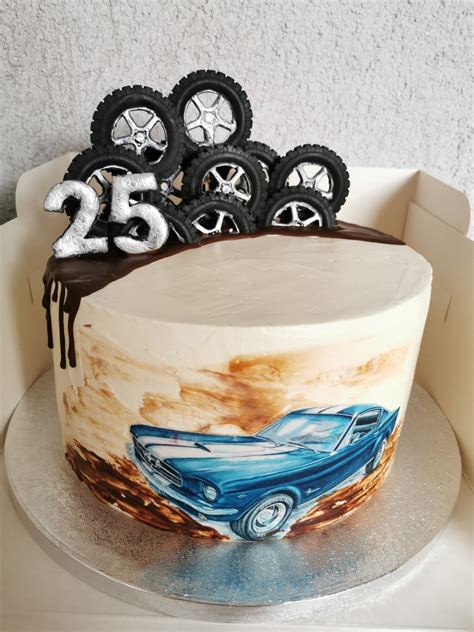 40th Birthday Cakes For Men Vintage Car Birthday Cars Birthday Cake