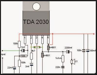 Skema Amplifier Tda Amplifier