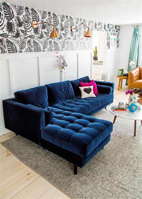 We use the latest techniques to craft the latest designs that are durable, and comfortable. Tufted Blue Sofa Mid Century Deep Tufted Blue Velvet Sofa ...