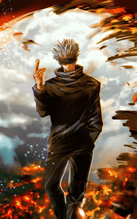 Customize and personalise your desktop, mobile phone and tablet with these free wallpapers! 1600x2560 Satoru Gojo Jujutsu Kaisen Art 1600x2560 ...