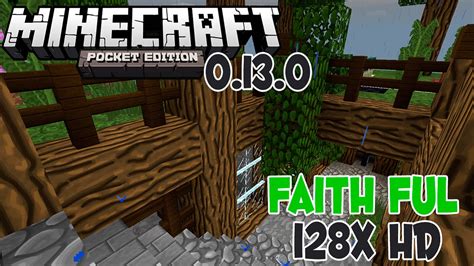 Textura Faithful 128x128 Hd Minecraft Pe 0130 Youtube