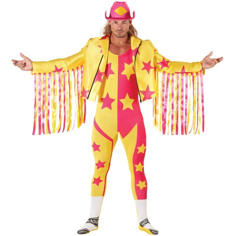 Licensed Wwe Macho Man Randy Savage Wrestler Fancy Dress Costume Adult