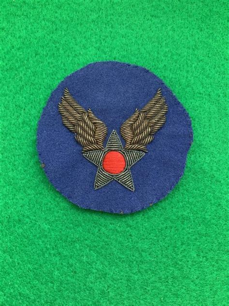 Bob Sims Militaria Wwii Us Army Air Corps Bullion Patch