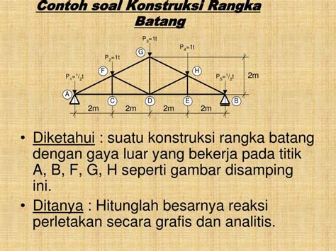 Contoh Soal Rangka Batang