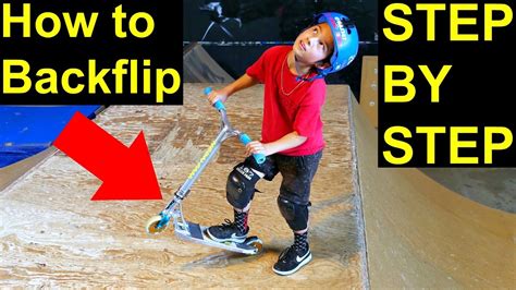 How To Backflip On A Scooter Easy And Simple ‼️ Youtube