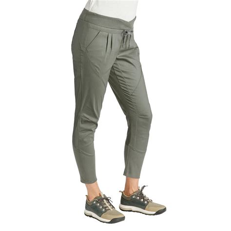 Womens Hiking Pants Nh500 Slim Fit Khaki