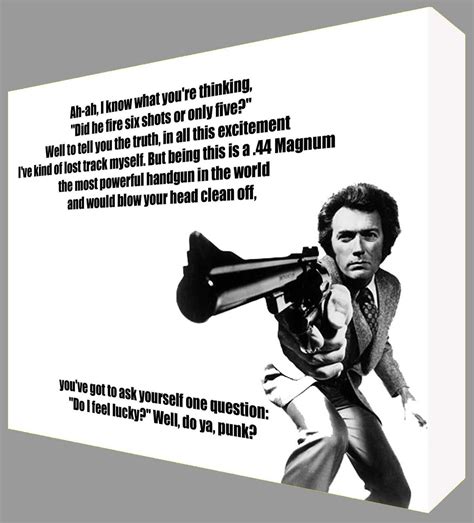 Последние твиты от dirty quotes (@dirty_quotes). Dirty Harry Quote - Clint Eastwood - Canvas Art - Ready to Hang - Range of Sizes