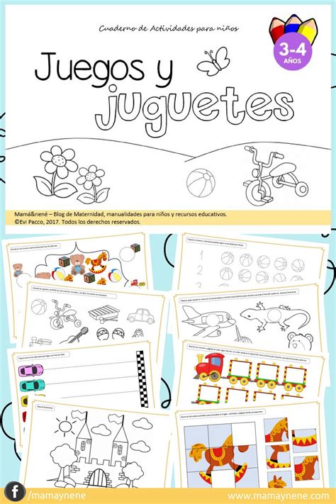 Juegos Y Juguetes Cuaderno De Actividades Para Niños Mamáandnené Maternidad Y Recursos Educativos