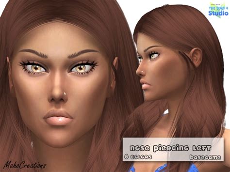Mahocreations Nose Piercing Set Sims 4 Piercings Nose Piercing Sims