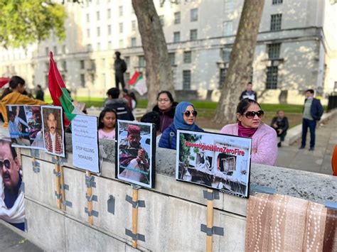 mqm uk stages protest at 10 downing street against extrajudicial killings in pakistan directus