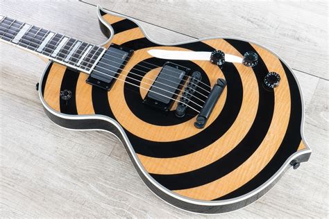 Wylde Audio 4524 Odin Grail Guitar Ebony Fretboard Raw Top Bullseye