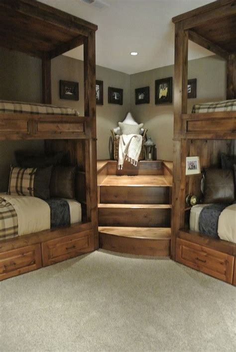 Best Ideas About Rustic Playroom 31 Bunk Beds Built In Bunk Beds With
