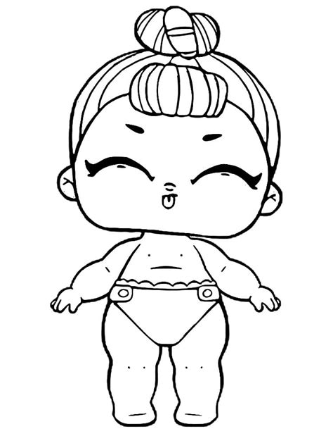 Lil Miss Baby Lol Surprise Doll Coloring Page Downloa