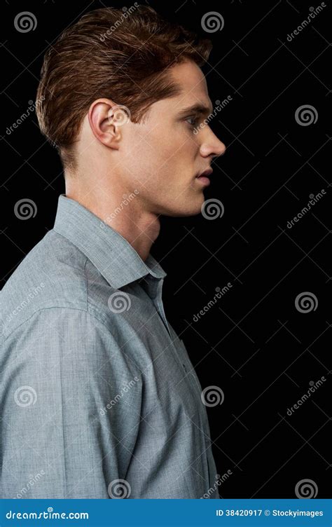 Side Pose Of Stylish Young Man Stock Image Image Of Cool Modern
