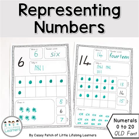 Representing Numbers 1 to 20 - Activity Sheets - QLD FONT. Review the ...