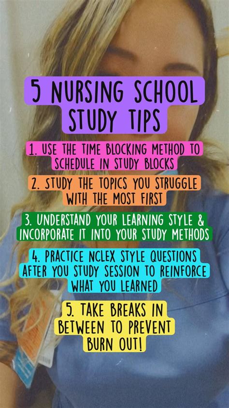5 Nursing School Study Tips For Nursing Students Nclex Tips Nursing