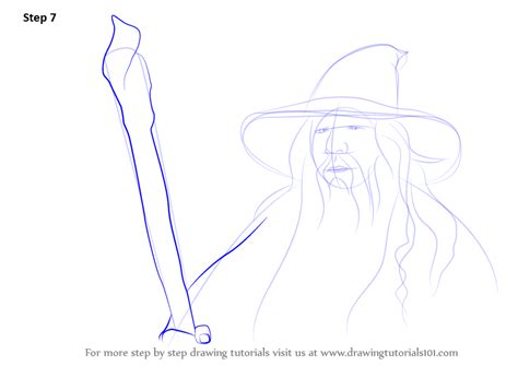 Step By Step How To Draw Gandalf From Lord Of The Rings