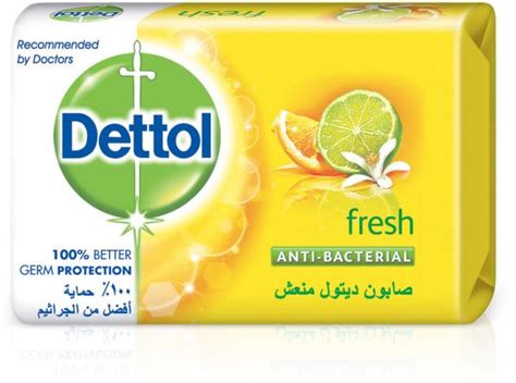 Dettol's skincare soap enriched with added moisturising provides trusted dettol protection. Dettol Fresh Anti- Bacterial Bar Soap 165g | Souq - UAE
