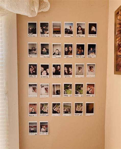 Polaroid Wall Dorm Room Wall Decor Dorm Picture Walls Polaroid Wall