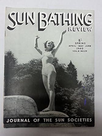 Sun Bathing Review Vol No Spring Health And Efficiency Vintage Naturist Magazine