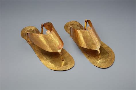 Ancient Egyptian Gold Funerary Sandals