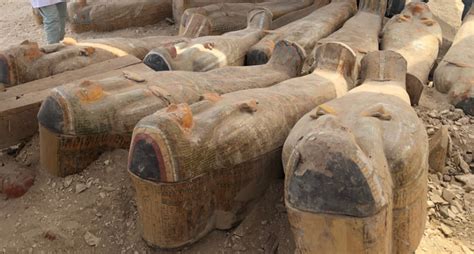egypt reveals details about 30 ancient coffins found with mummies inside