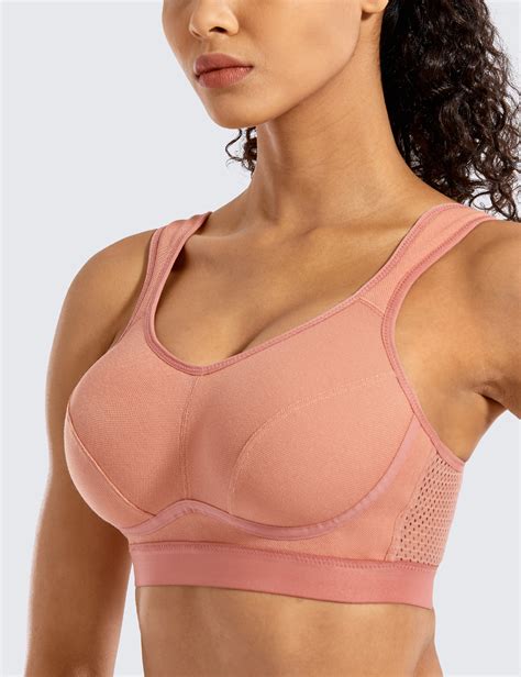 Womens Sports Bra High Impact Support Wirefree Bounce Control Plus