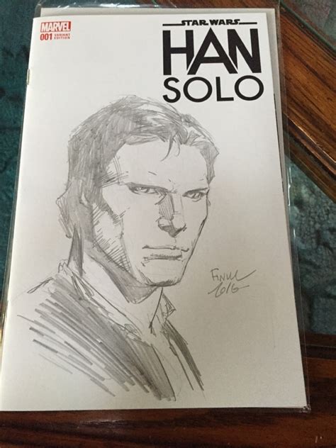 Han Solo David Finch In Brendan Krauss Star Wars Comic Art Gallery Room