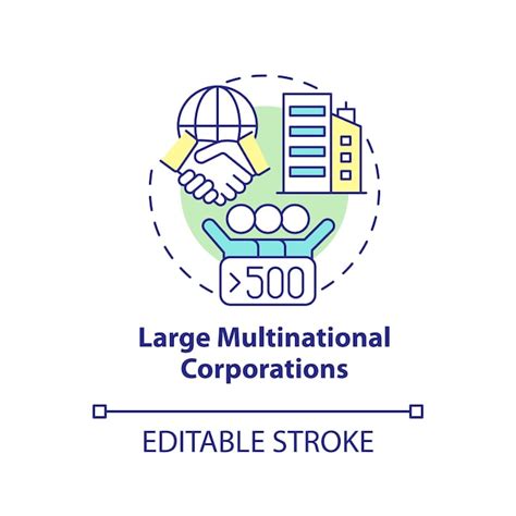 Premium Vector Large Multinational Corporations Concept Icon