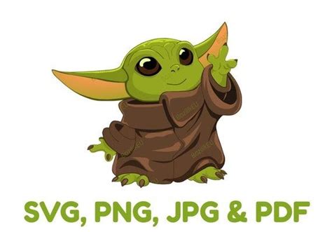 Baby Yoda Svg Bundle - 144+ SVG PNG EPS DXF File