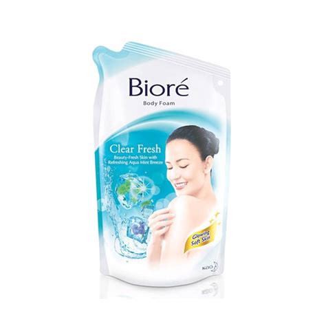 Biore Body Foam Clear Fresh Pouch 450 ML Indonesia Distribution Hub