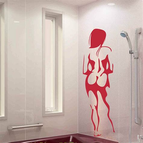 Naked Women Portrait Waterproof Wall Decals Sexy Vinyl Wall Sticker For