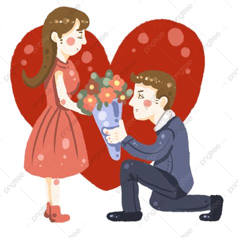 Confesión De Pareja Noviazgo Png Dibujos Día De San Valentín Amantes