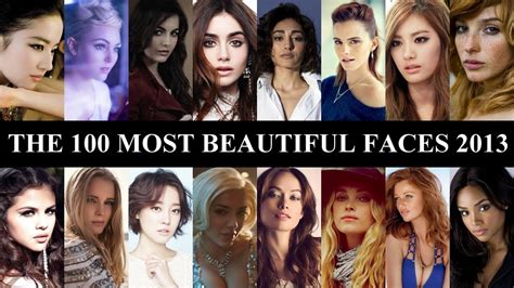 The 100 Most Beautiful Faces Of 2013 Youtube