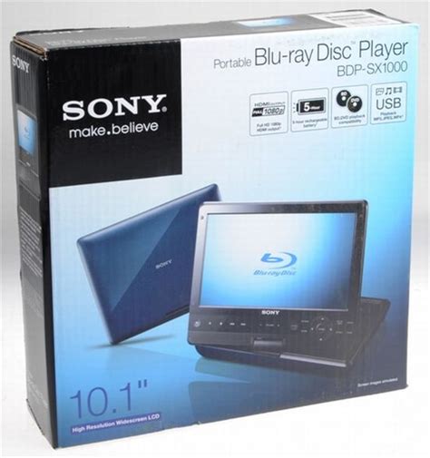 Sony Bdp Sx1000 Portable Blu Ray Player Regional Code Bd A Dvd 1 Ebay