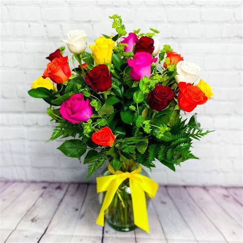 Mixed Color Roses Diy Premium Long Stem Rose Dgm Flowers Fort