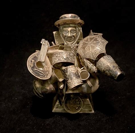 Sterling Hombre Ekeko Talisman Of Luck And Wealth Lima Peru Etsy
