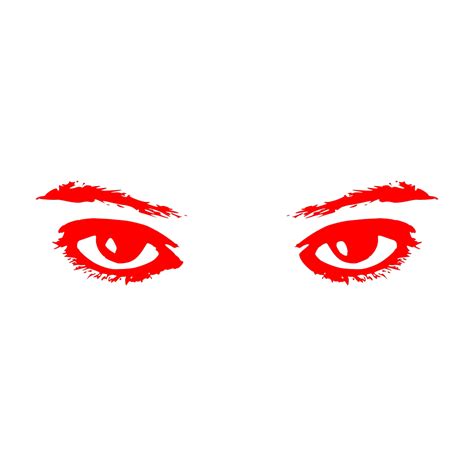 Eye Clipart Pair Angry Eyes Vector Png Transparent Png Full Size