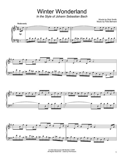 Download Winter Wonderland | Sheet Music Direct