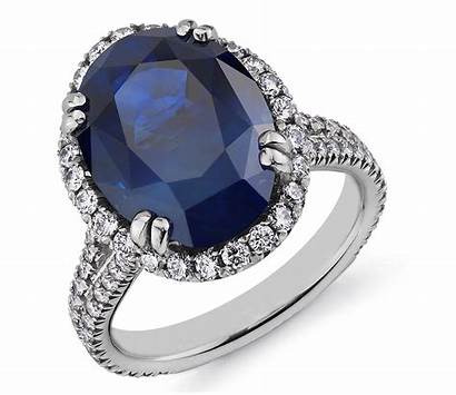Sapphire Diamond Ring Platinum Bluenile Nile Side