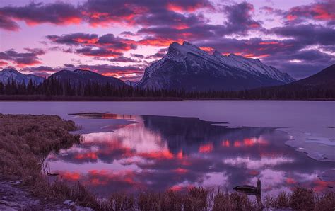 Times for sunrise and sunset. Best Time to See Vermilion Lakes Sunrise & Sunset in Banff ...
