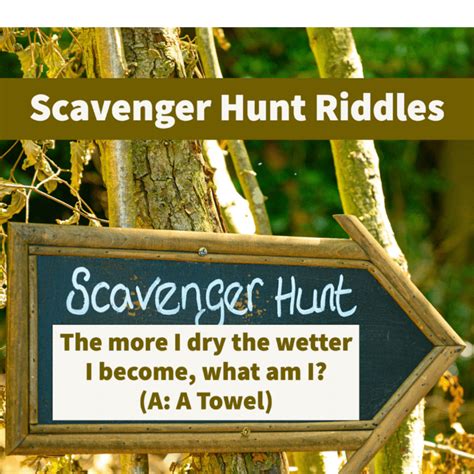 63 Best Scavenger Hunt Riddles With Answers That Youll Find