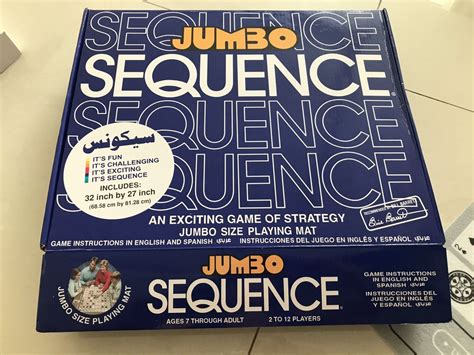 Sequence Jumbo Board Game Hobbies And Toys Toys And Games On Carousell