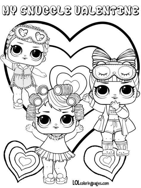 Dibujo de un lol para pintar, colorear o imprimir. My Snuggle Valentine | Dibujos para colorear gratis ...