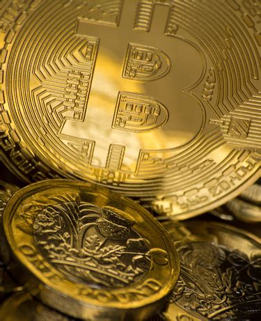 Simply keep this site open and see the live bitcoin price in the browser tab. Bitcoin And One Pound Coins Stock Photo - Download Image ...