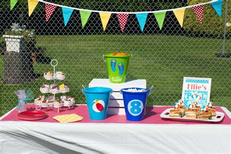 Pool Party Birthday Party Ideas Photo 87 Of 129 Splash Party Splash Pool Pool Birthday Party