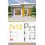 House Design Plans 7x12 With 2 Bedrooms Full  3D