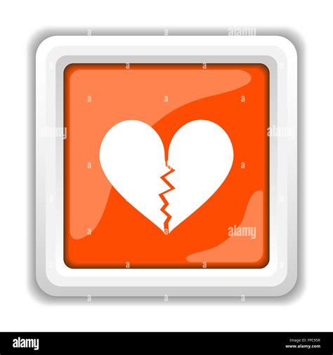 Broken Heart Icon Stock Photo Alamy