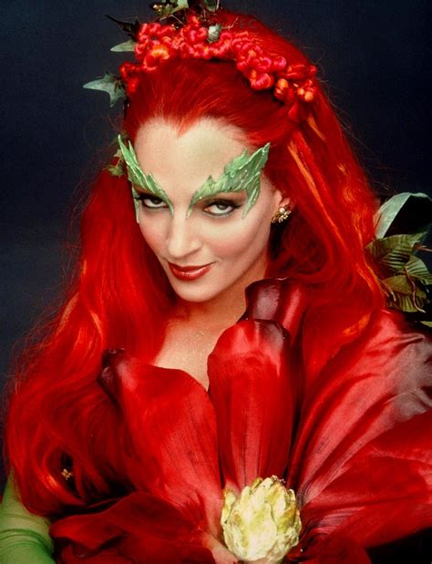 Uma Thurman As Poison Ivy Ivy Costume Poison Ivy Makeup Poison Ivy